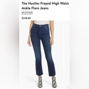 MOTHER THE HUSTLER ANKLE FRAY JEAN SIZE 28
